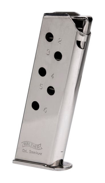 Walther PPK Detachable OEM Magazine Stainless/Silver