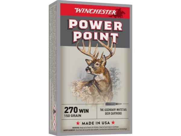 Winchester Power Point 270 Winchester Ammo 150 Grain Jack...