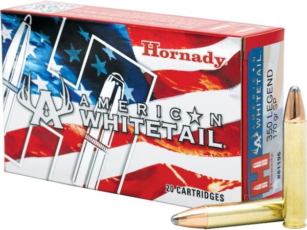 254795-1.jpg Hornady American Whitetail 350 Legend Ammo 170 Grain Horn...
