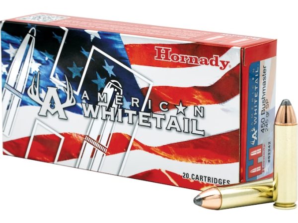 273784-1.jpg Hornady American Whitetail 450 Bushmaster Ammo 245 Grain ...
