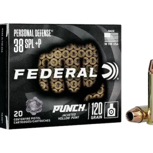 3-1.webp Federal Personal Defense Punch 38 Special +P Ammo 120 Gra...