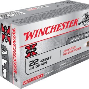 480807-1.jpg Winchester Super X 22 Hornet Ammo 46 Grain Jacketed Hollo...