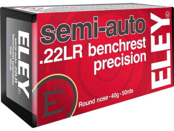 Eley Semi-Auto Benchrest Precision 22LR Ammo 40 Grain Rou...