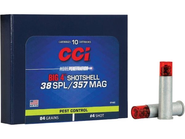 Colt CCI Big 4 Shotshell 38 Special Ammo 84 Grain Lead Sh...