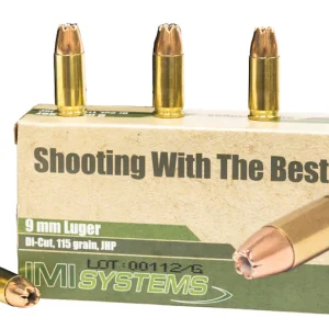 IMI 9mm Luger Ammo 115 Grain Jacketed Hollow Point - 9mm