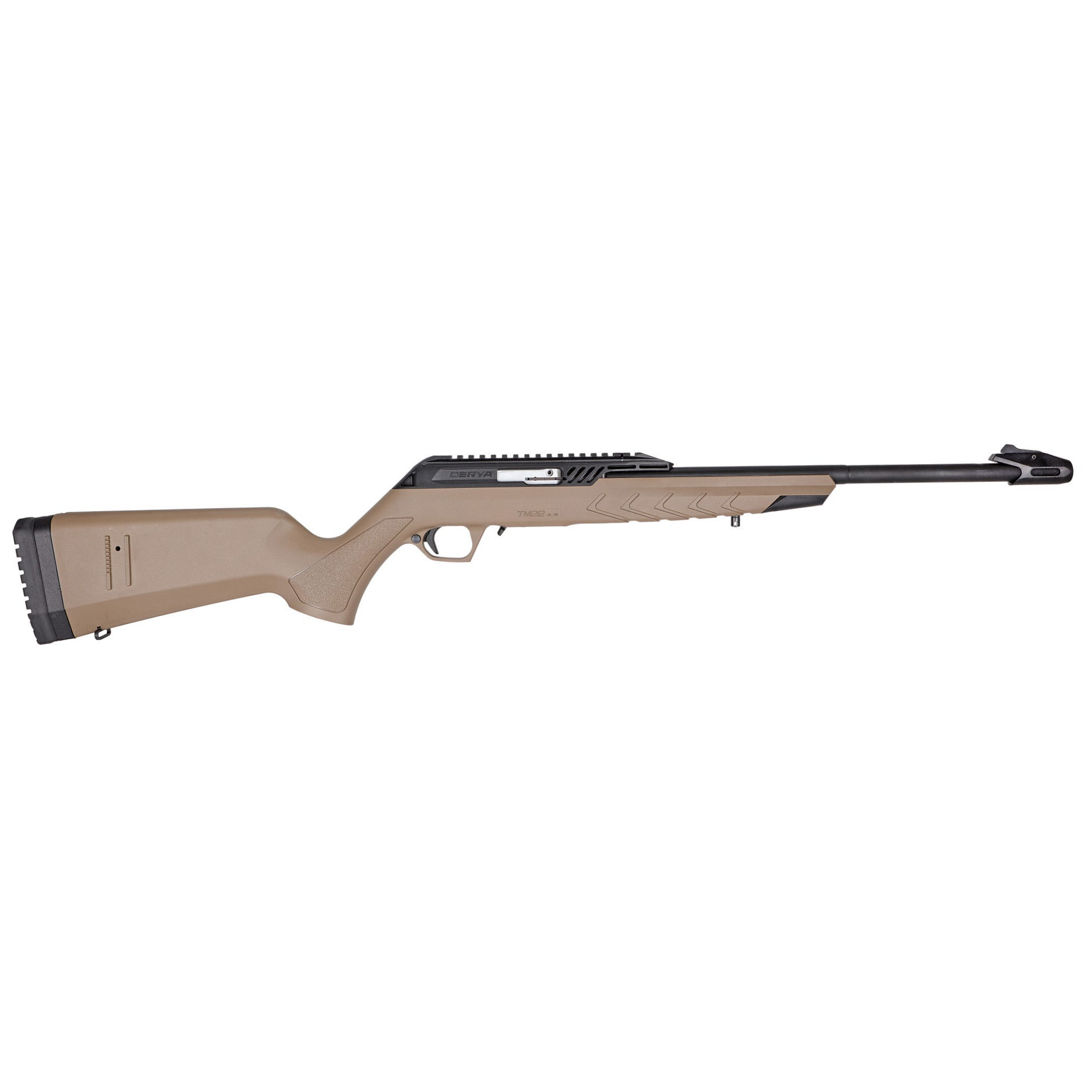 Derya TM22 Flat Dark Earth .22 LR 18" Barrel 10-Rounds - .22