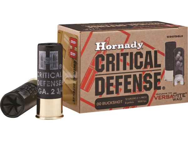 151704-1.webp Hornady Critical Defense 12 Gauge Buckshot Ammo 2-3/4″ for sale