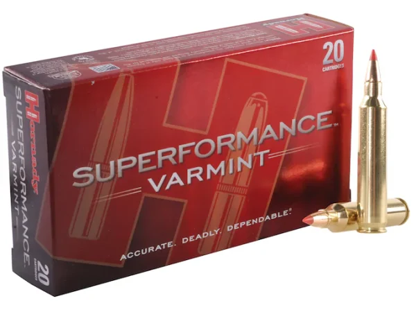 239343.webp Hornady Superformance Varmint 204 Ruger Ammo 40 Grain Hornady V-Max Polymer Tip 500rounds for sale