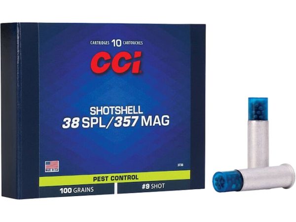 Real CCI Shotshell 38 Special Ammo 100 Grain Lead Shot 200 rounds for sale